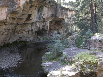 Overhangs on the Piedra River Colorado