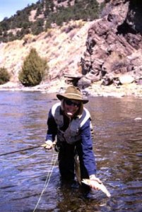 Pesca con mosca en Arkansas River Colorado