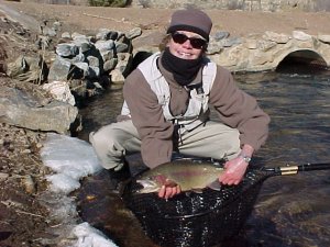 Karen with Boxwood rainbow in Colorado