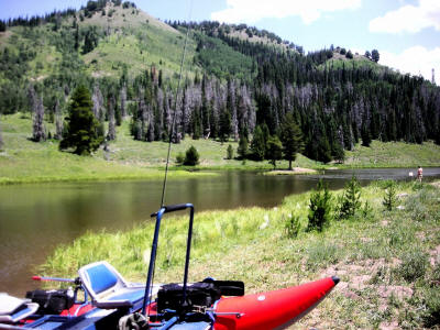 Hahns Peak Lake fishing colorado