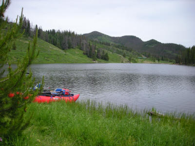 Hahns Peak Lake fishing colorado